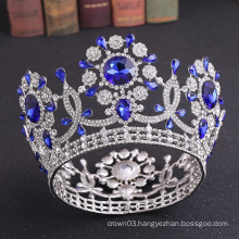Round  Wedding Crown European Style Luxury Large Crown